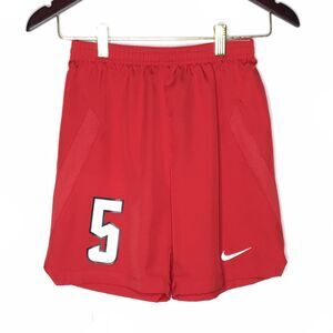 Nike Drifit Basketball Athletic Shorts Youth Boys Size M Red Drawstring Pull On